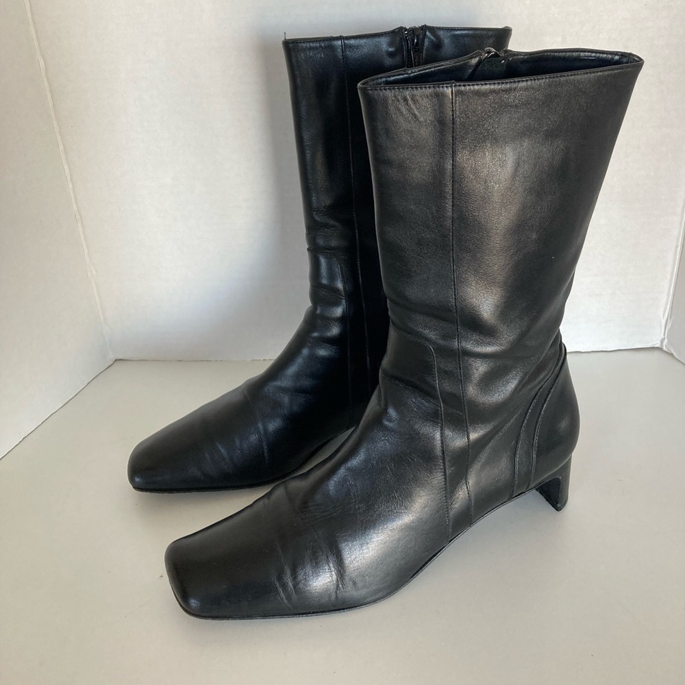 Banana Republic Black Heeled Boots